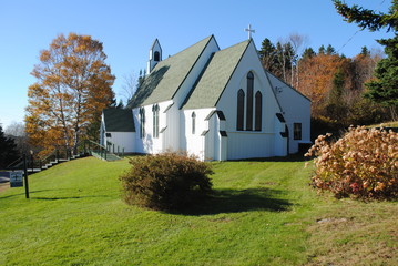Fototapeta na wymiar Św Anny Kościół episkopalny, Welshpool, Nowy Brunszwik, Kanada
