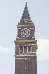 Old Brick Clock Tower in seattle