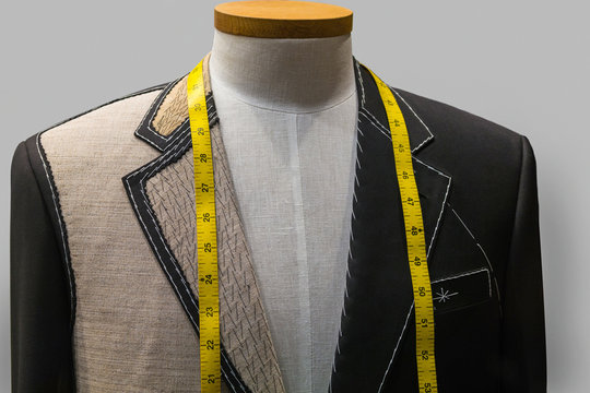 Unfinished jacket at a tailor shop (horizontal)