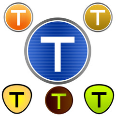 Fototapeta premium T Logo