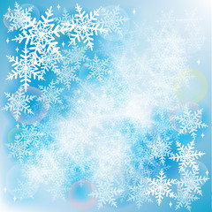 Snow fall  Winter background