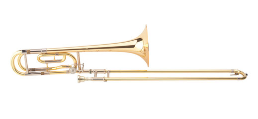The brass trombone - obrazy, fototapety, plakaty