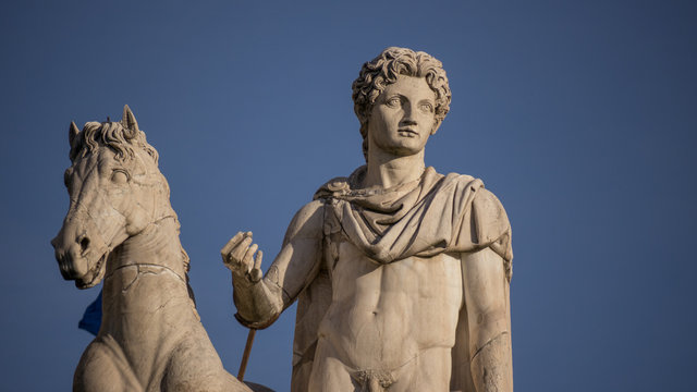 Roma, Campidoglio, dioscuro.