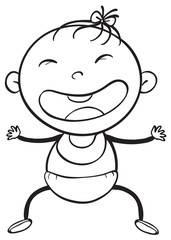 a baby sketch