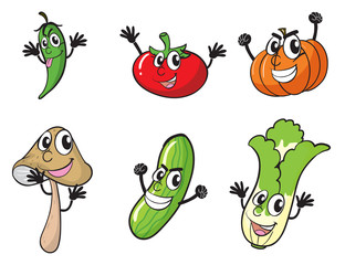 various vegetables