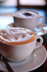 Syrup cappuccino and mocha