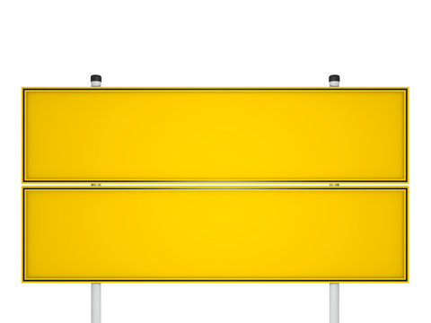 Schild, leer - 3D