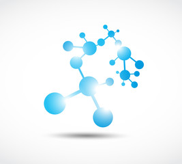 Molecule symbol background