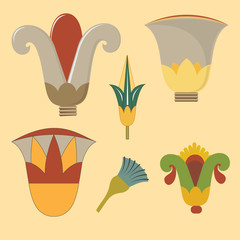 Egyptian flower ornament