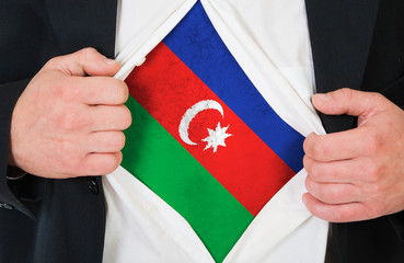 The Azerbaijani flag