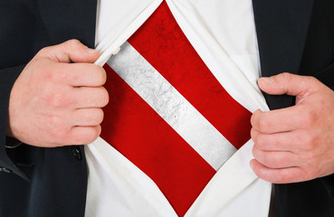 The Latvian flag