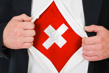 The Swiss flag