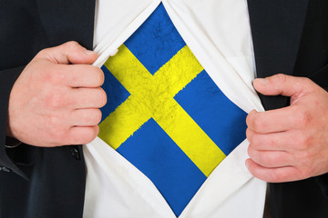 The Swedish flag
