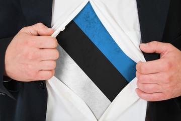 The Estonian flag