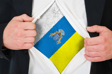 The Canary Islands flag