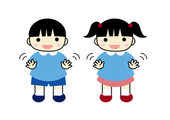 幼稚園児バイバイ