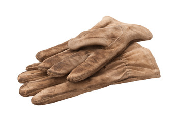 Work Gloves Isolated with clipping path.