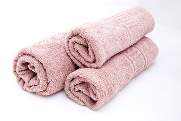 Pink towels