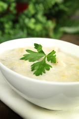 Leek and potato soup