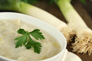 Leek and potato soup