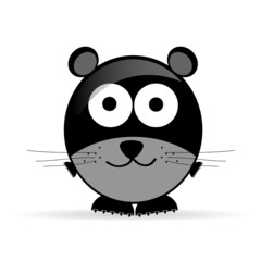 sweet and cute mouse vector illustration