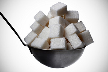 ladle full with sugar