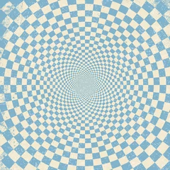 Lichtdoorlatende gordijnen Psychedelisch Vectorillustratie van optische illusie achtergrond