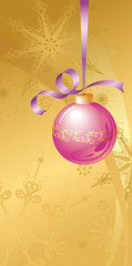 purple Christmas ball