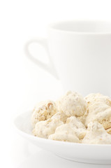 Almond cookies and cup