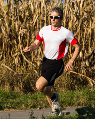 Jogger im Marathon