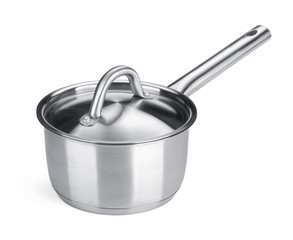 Stainless steel pot © evgeeenius