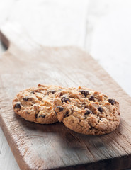 Homemade Cookies on wood