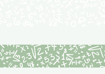 Creative numbers background