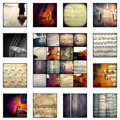 Collage - Music - musical scores