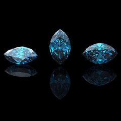 Marquis. Collections of jewelry gems. Swiss blue topaz