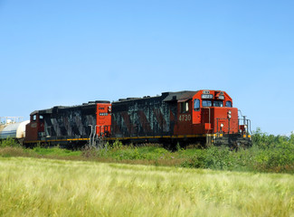 Obraz premium Freight locomotives
