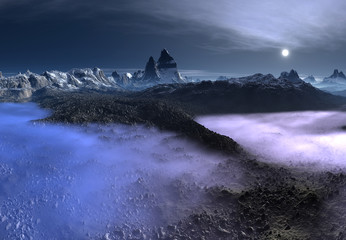 Fantasy Landscape On An Alien Planet