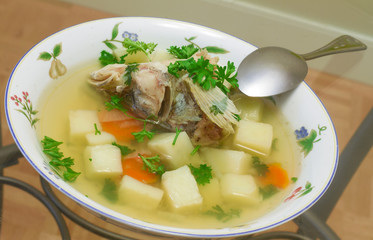 Russian fish soup. Uxa