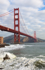 The Golden Gate Bridge in San Francisco California