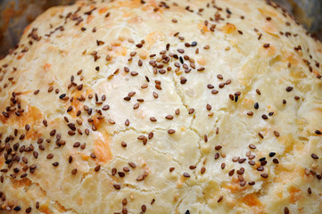 Sesame Seed Bun Close-Up