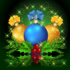 Christmas balls and stars