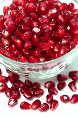 pomegranate in a bowl