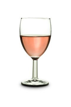 wine glass on pure white background