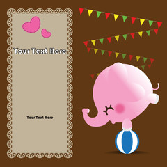 Cute greeting card. Vector illustration