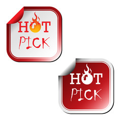 Hot pick stickers