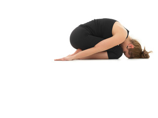 relaxing yoga posture