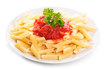Pasta with tomato sauce