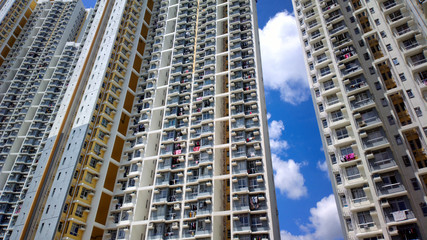 Fototapeta na wymiar apartment block in Hong Kong