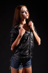 Fashion portrait of young girl