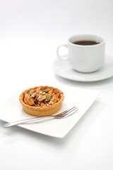 cup cake, caramel nuts tart